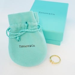 Tiffany Ring T Wire K18YG Yellow Gold Size 9.5 Ladies