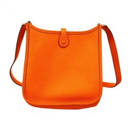 Hermes Shoulder Bag Evelyn TPM Taurillon Clemence Orange G Stamp Ladies