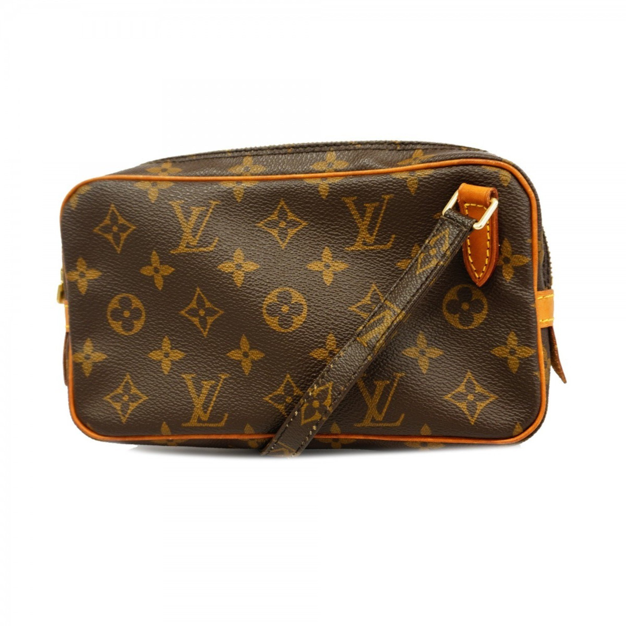 Louis Vuitton Shoulder Bag Monogram Pochette Marly Bandouliere M51828 Brown Women's