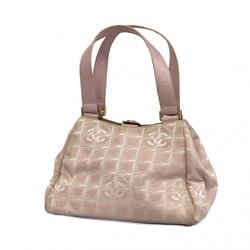 Chanel Tote Bag New Travel Nylon Pink Women's