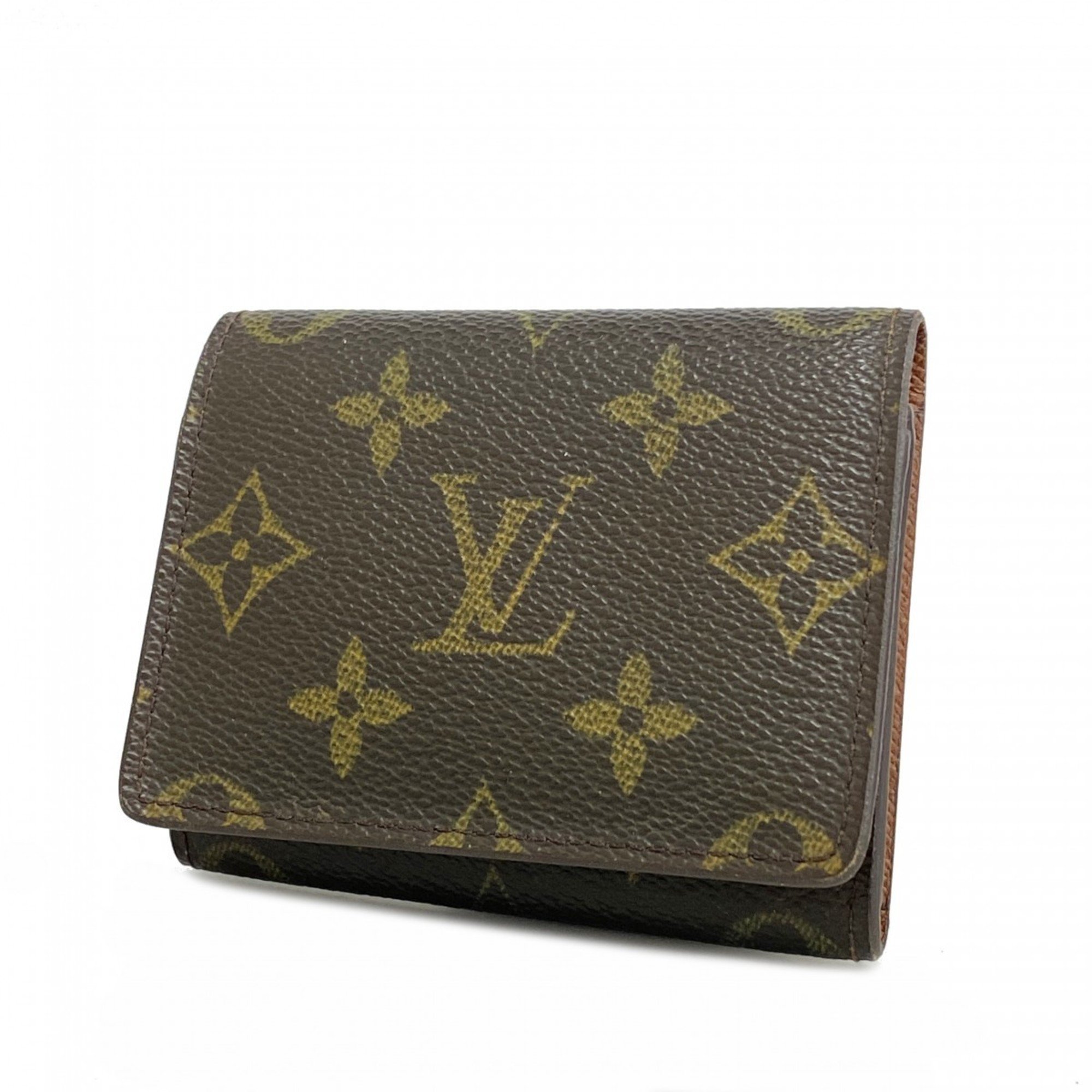 Louis Vuitton Business Card Holder Monogram Envelope Carte de Visite M62920 Brown Men's Women's