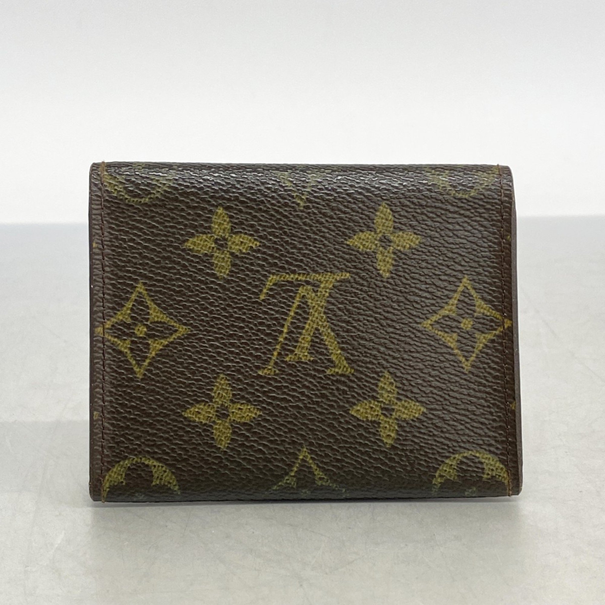 Louis Vuitton Business Card Holder Monogram Envelope Carte de Visite M62920 Brown Men's Women's