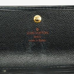 Louis Vuitton Long Wallet Epi Pochette Porto Monnaie Credit M63572 Noir Ladies