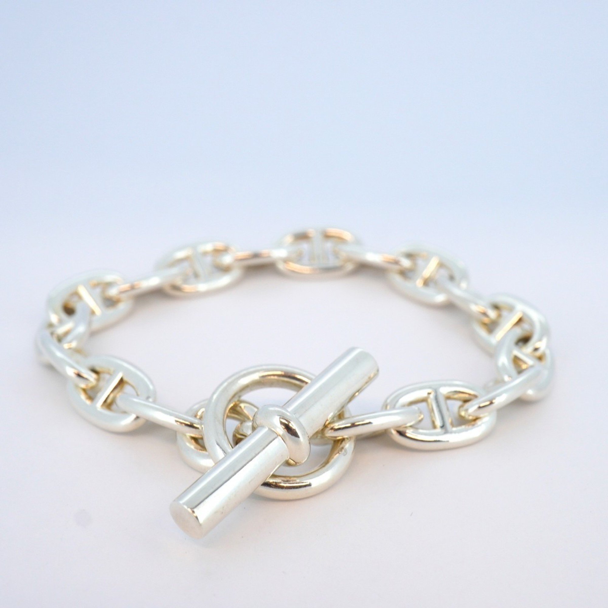 Hermes Bracelet Chaine d'Ancre Silver 925 for Men and Women