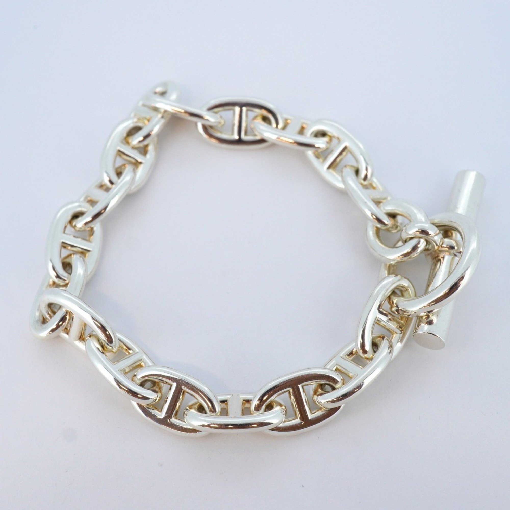 Hermes Bracelet Chaine d'Ancre Silver 925 for Men and Women