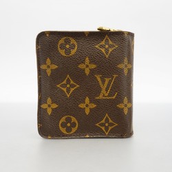 Louis Vuitton Wallet Monogram Compact Zip M61667 Brown Women's