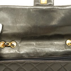 Chanel Shoulder Bag Matelasse Lambskin Black Women's