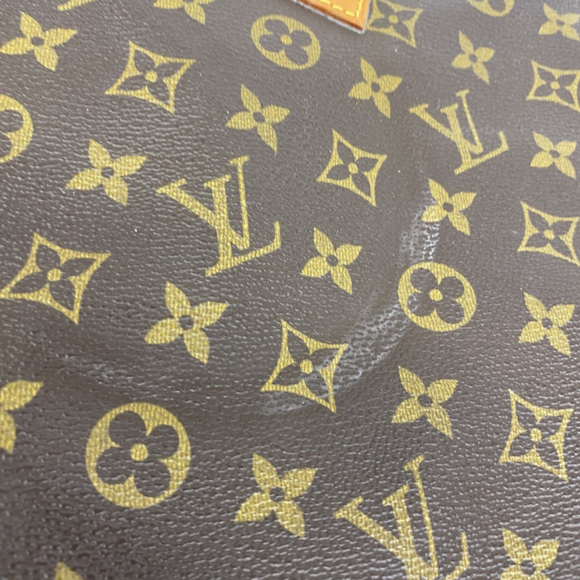 Louis Vuitton Tote Bag Monogram Sac Plat M51140 Brown Women's