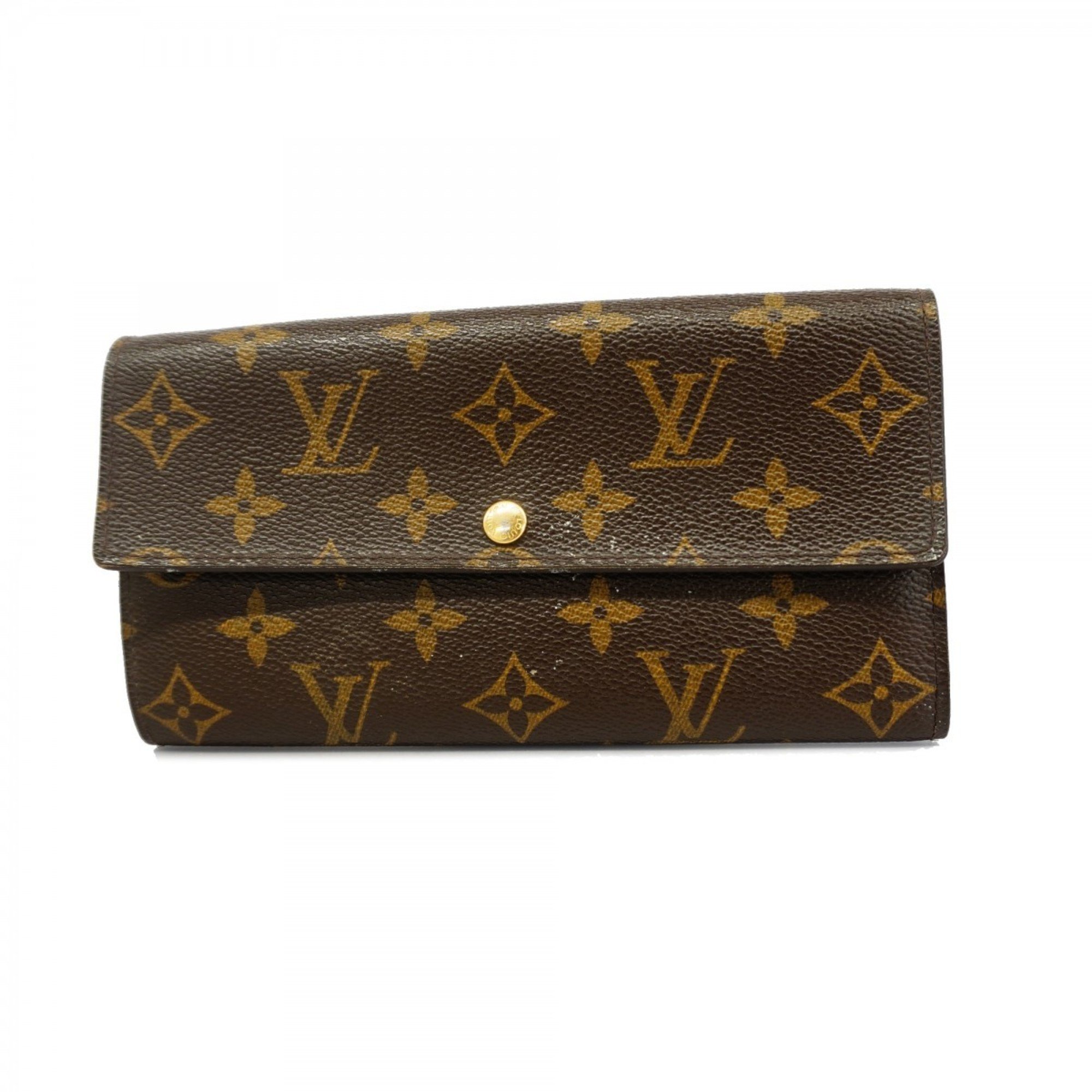 Louis Vuitton Long Wallet Monogram Portefeuille Sarah M61734 Brown Ladies