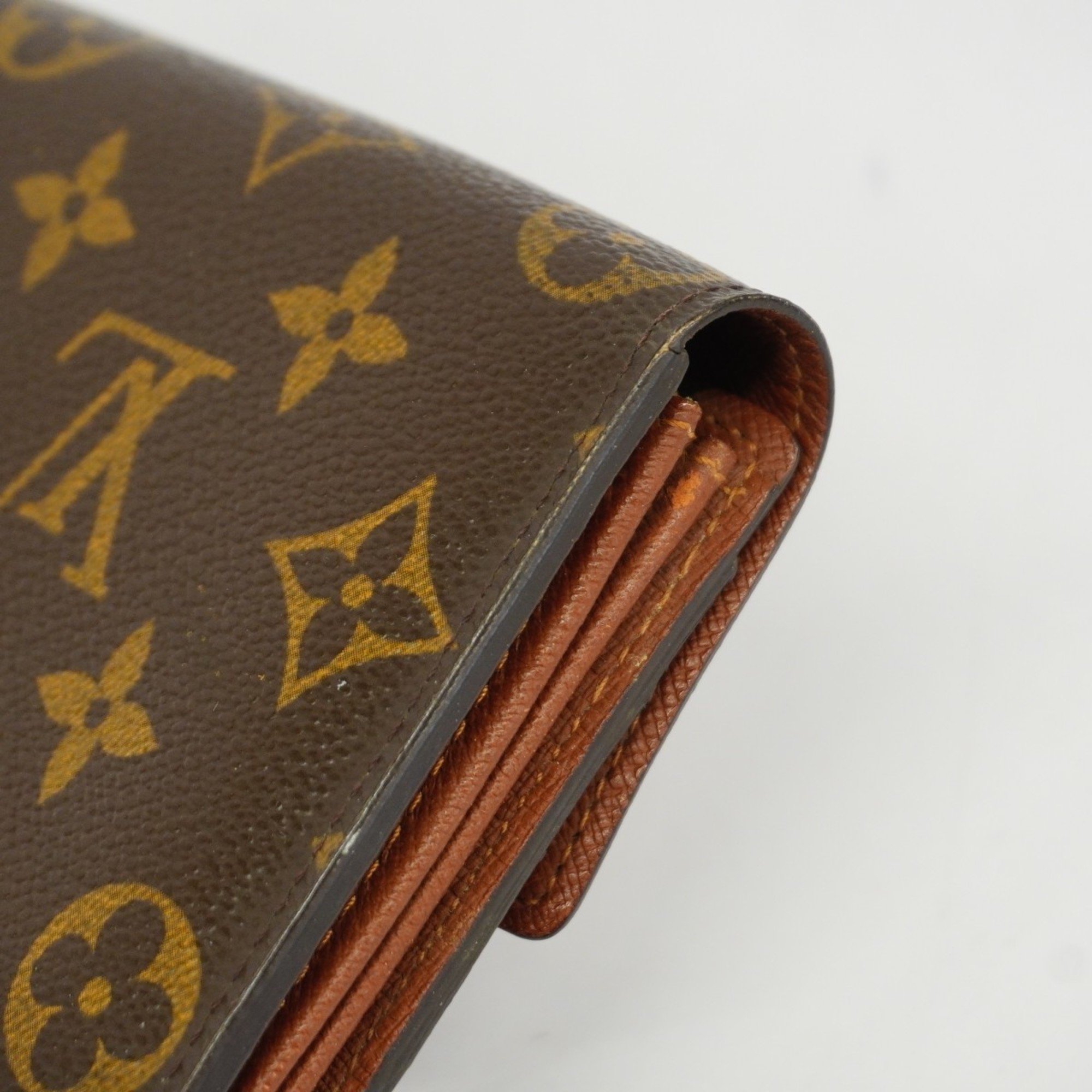 Louis Vuitton Long Wallet Monogram Portefeuille Sarah M61734 Brown Ladies