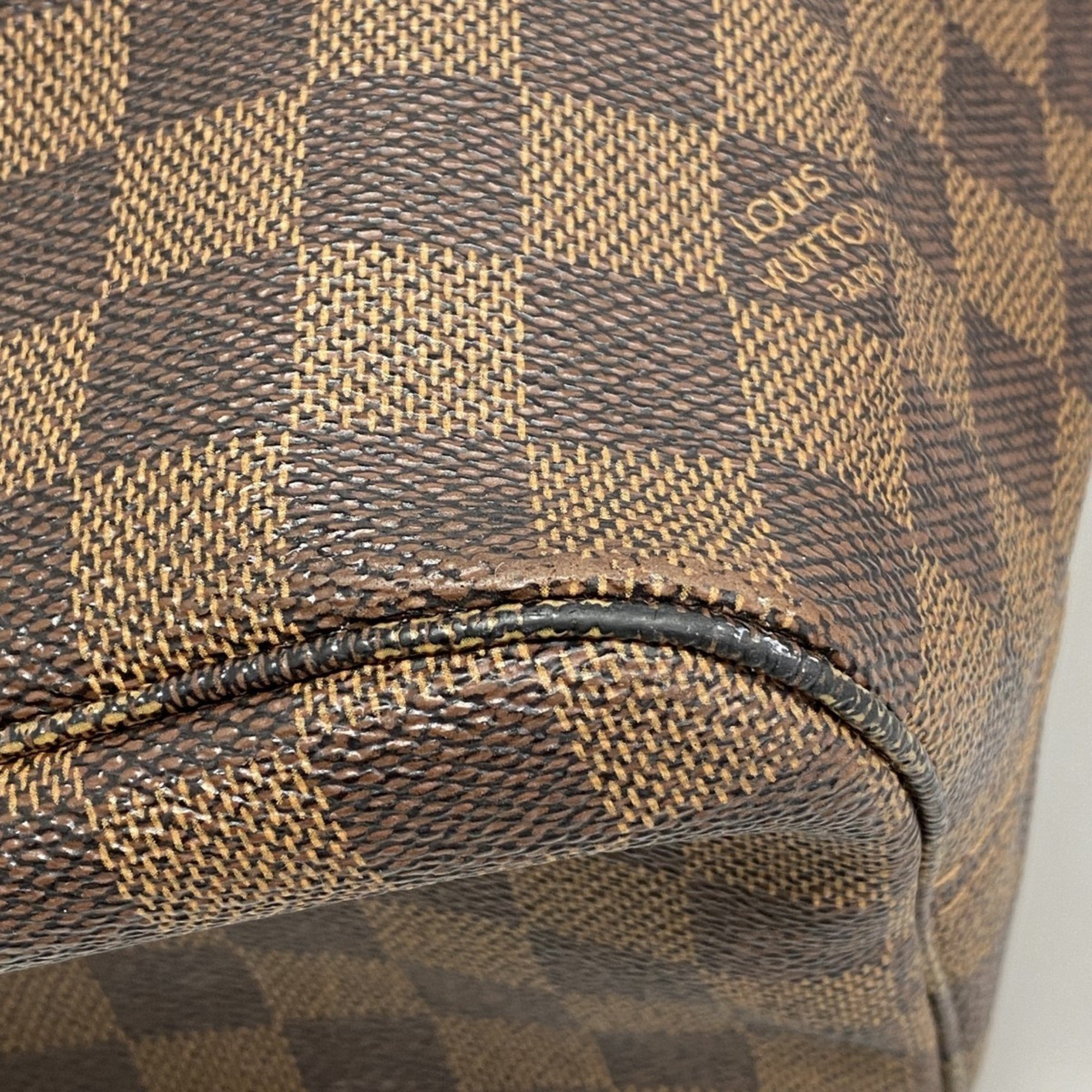 Louis Vuitton Tote Bag Damier Neverfull MM N51105 Ebene Women's