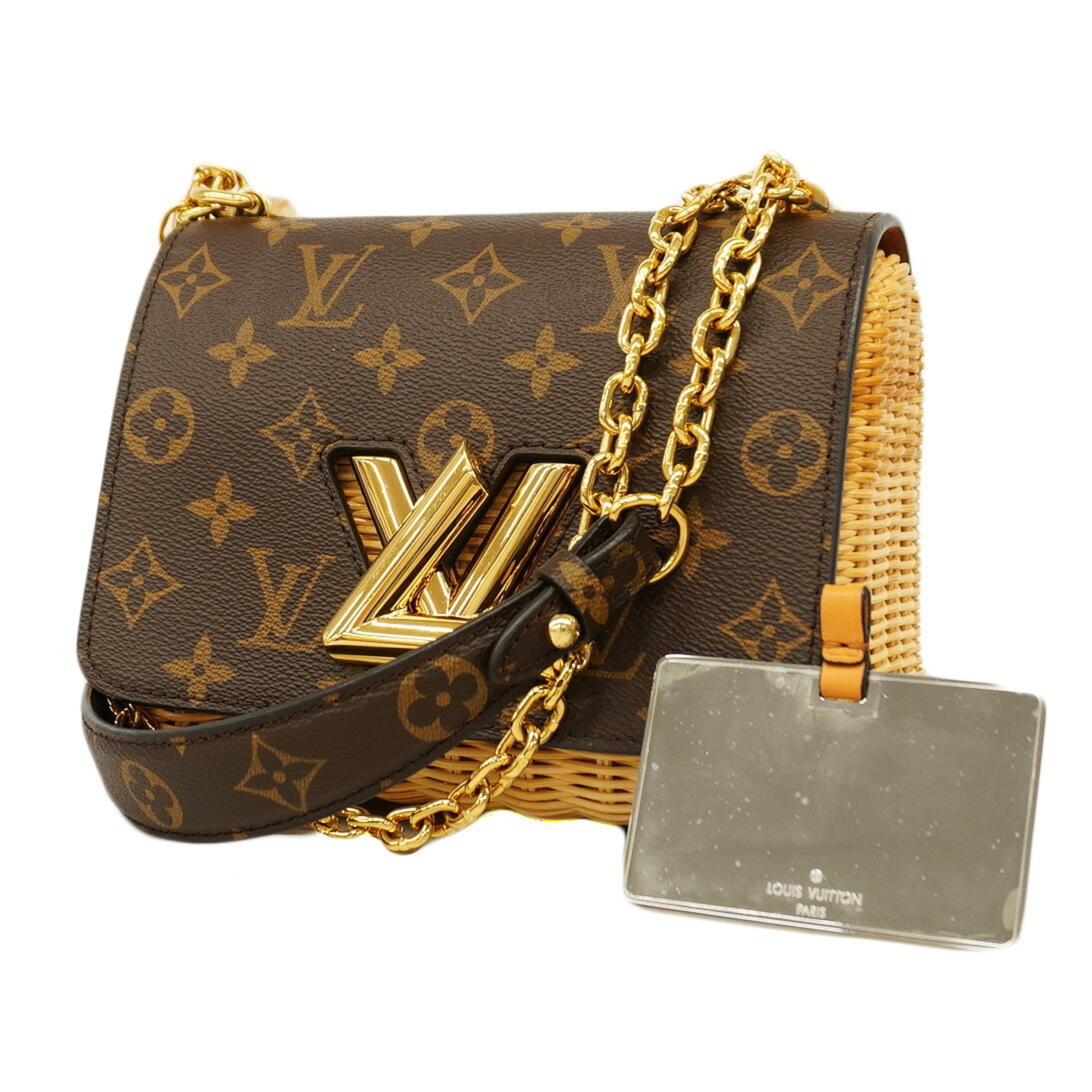 Louis Vuitton Shoulder Bag Monogram Twist PM M44296 Brown Women's