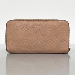 Louis Vuitton Long Wallet Monogram Empreinte Zippy M64090 Rose Poodle Ladies