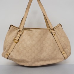 Gucci Tote Bag Guccissima Abby 130736 Leather Beige Women's