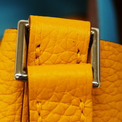 Hermes handbag Picotin Lock Eclat PM Taurillon Clemence Swift Jaune Ambre Celeste C engraved ladies