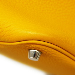 Hermes handbag Picotin Lock Eclat PM Taurillon Clemence Swift Jaune Ambre Celeste C engraved ladies