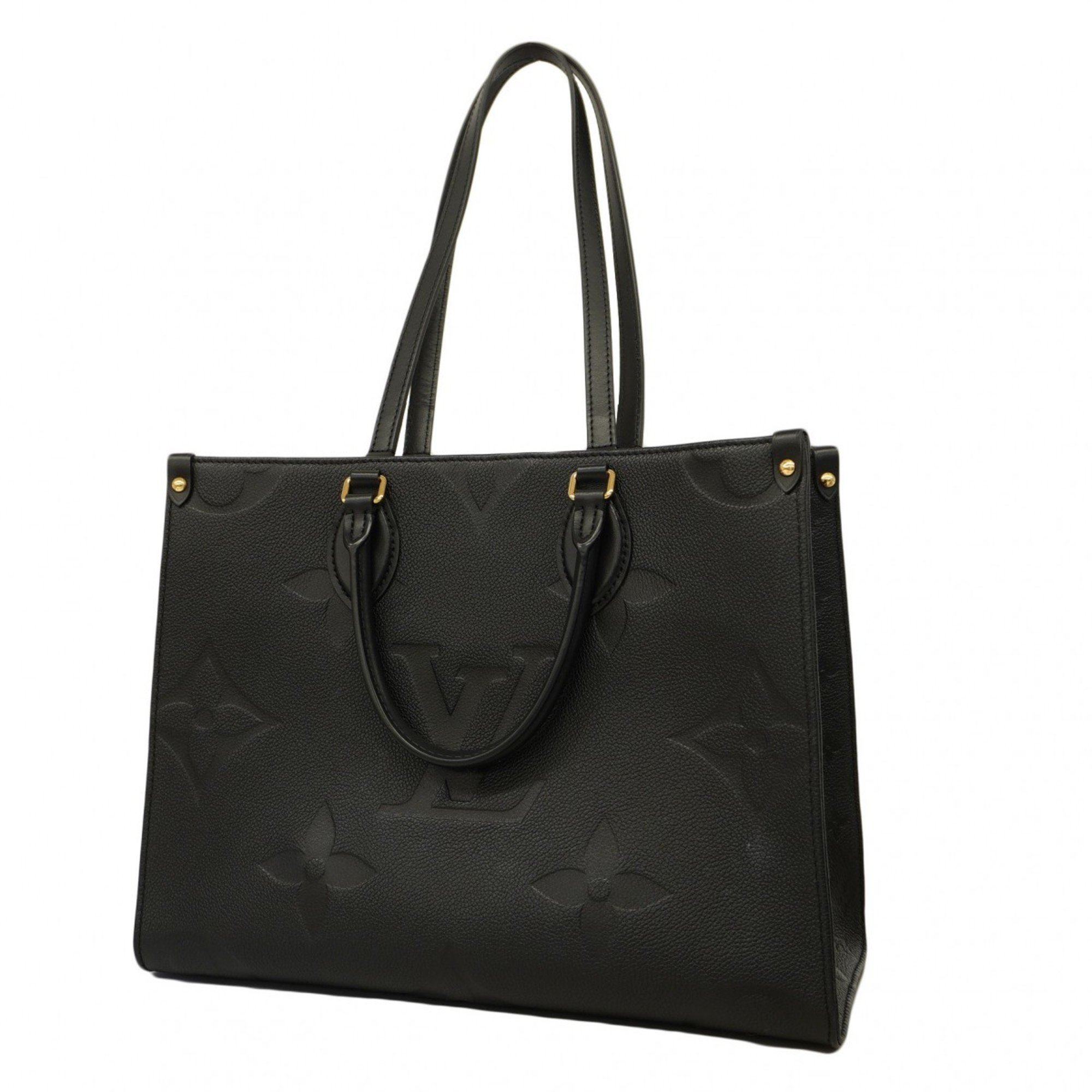 Louis Vuitton Tote Bag Monogram Empreinte On the Go MM M45595 Noir Ladies