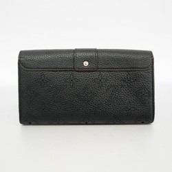 Louis Vuitton Long Wallet Mahina Portefeuille Iris M58136 Noir Ladies