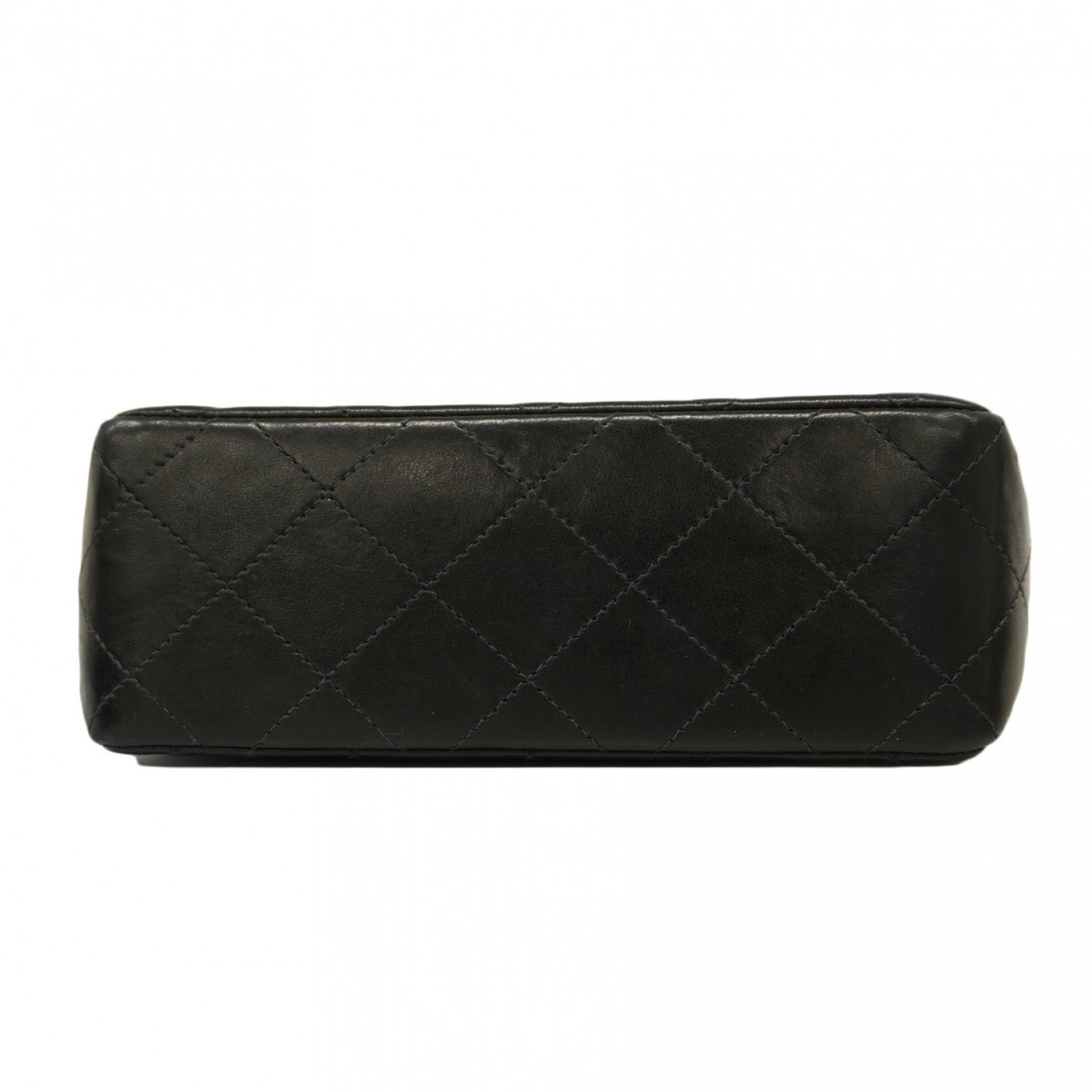 Chanel Shoulder Bag Matelasse Lambskin Black Women's