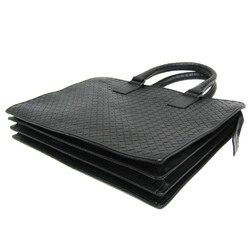 Bottega Veneta Intrecciato Men's Leather Document Case,Handbag Black