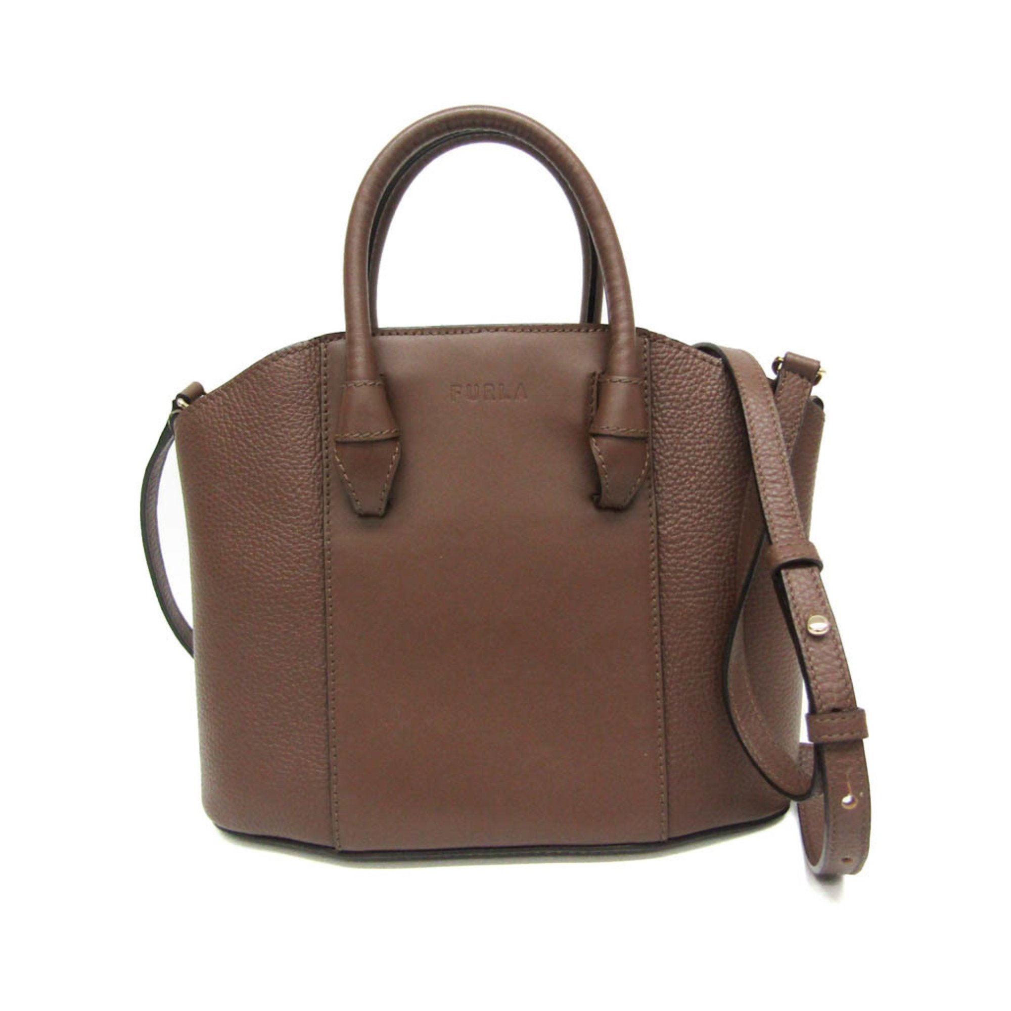 Furla MIASTELLA Medium WB00727 Women's Leather Handbag,Shoulder Bag Brown