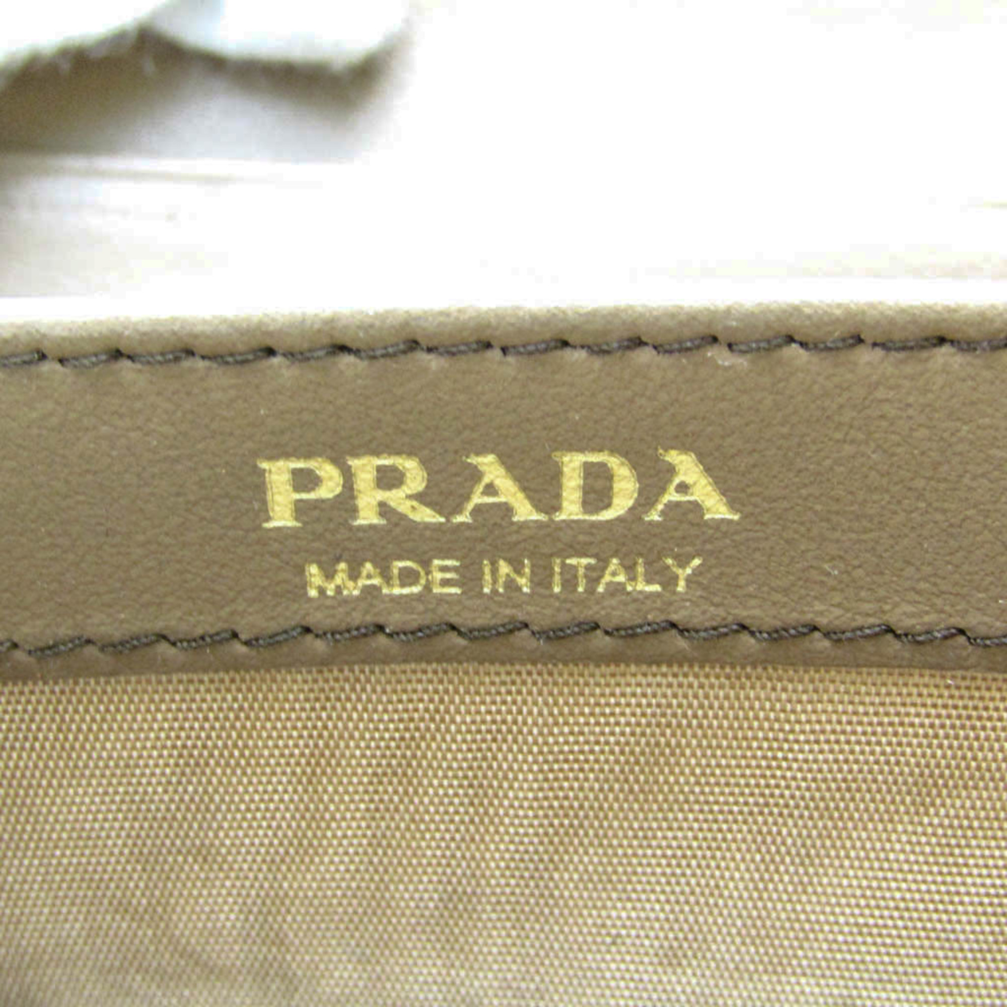 Prada Saffiano Women's Leather Coin Purse/coin Case Brown