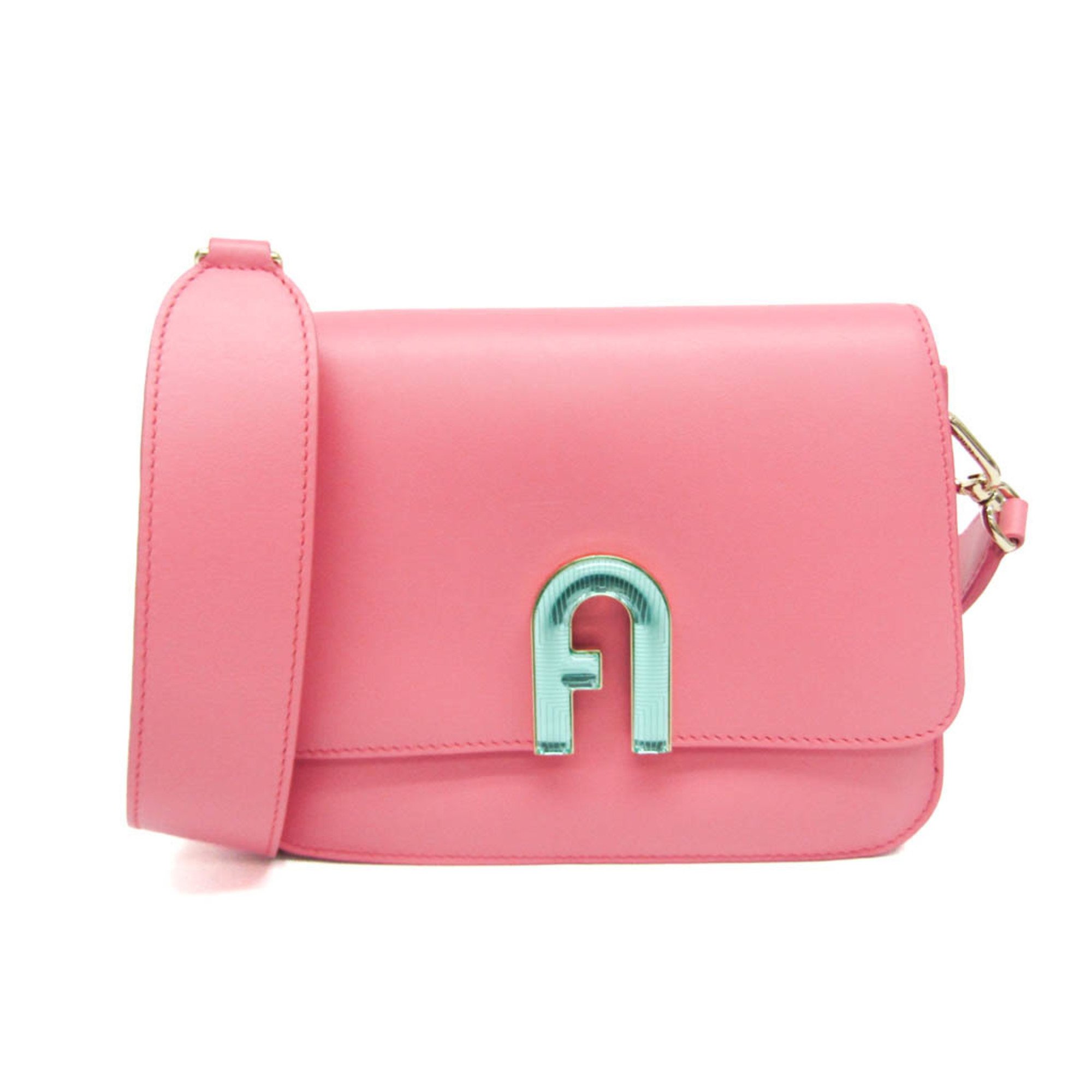 Furla Gemma WB00518 Women's Leather Shoulder Bag Pink