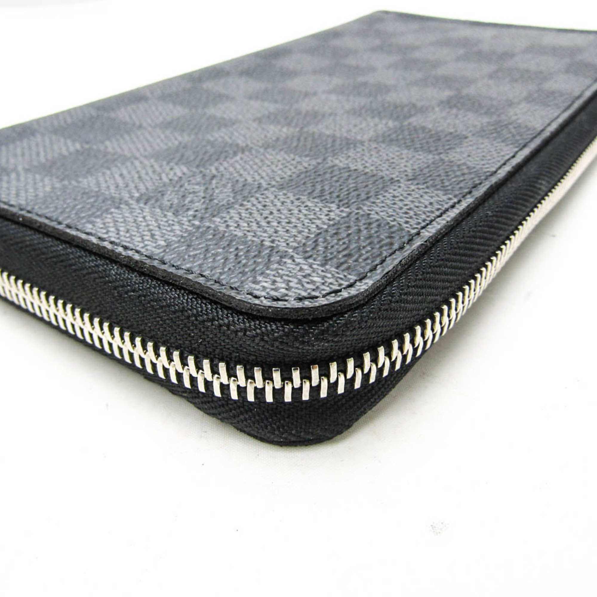 Louis Vuitton Damier Graphite Zippy Organizer N63077 Men's Damier Graphite Long Wallet (bi-fold) Damier Graphite