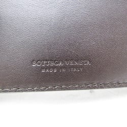 Bottega Veneta Intrecciato Men's Leather Wallet (bi-fold) Dark Brown