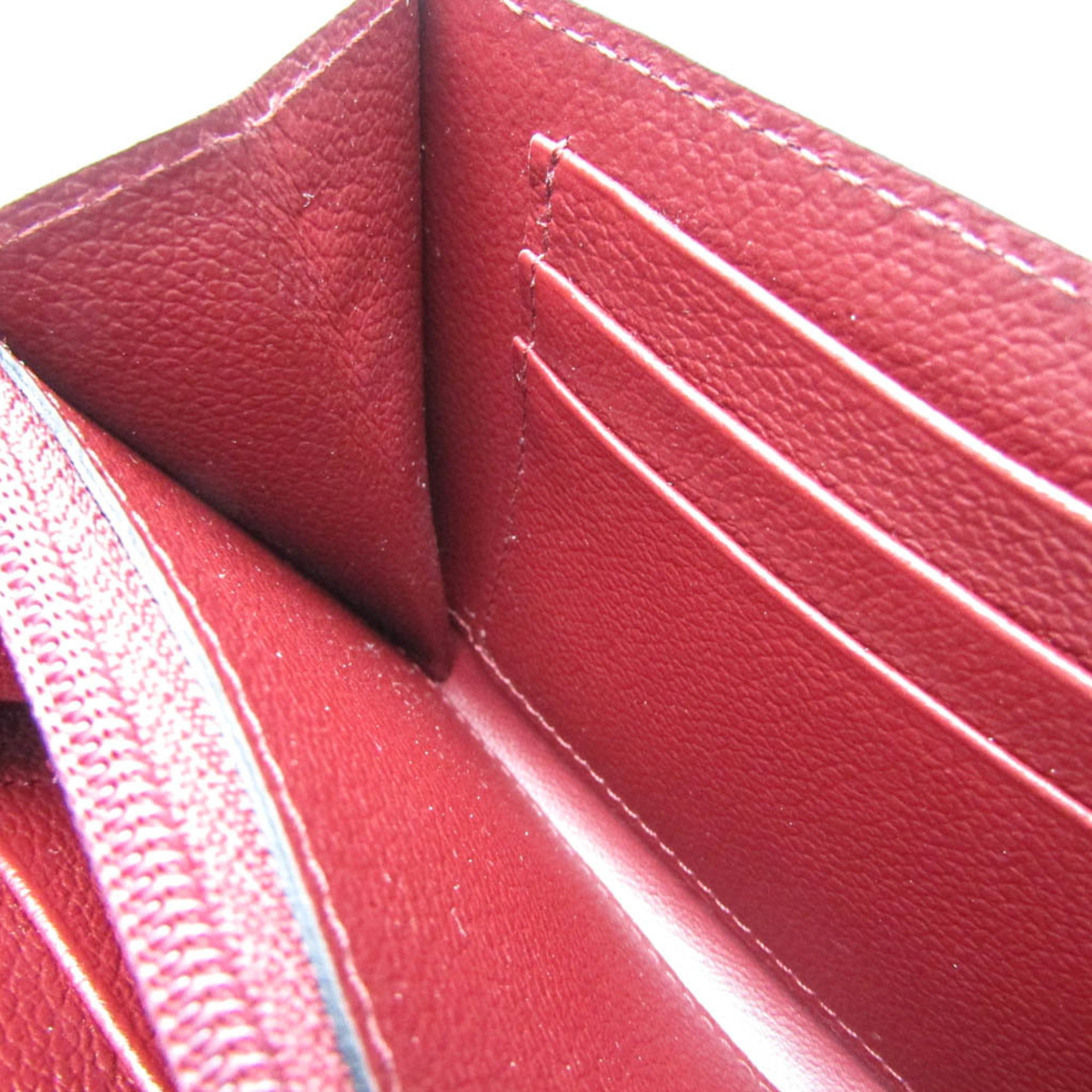 Cartier C De Cartier Compact Wallet L3001502 Women's Leather Middle Wallet (bi-fold) Bordeaux