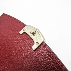 Cartier C De Cartier Compact Wallet L3001502 Women's Leather Middle Wallet (bi-fold) Bordeaux