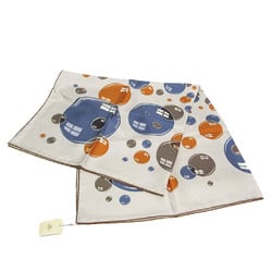 Hermes Carre 90 BAL DE BULLES 2003 Autumn/Winter Collection Women's Silk Scarf Blue,Light Brown,Orange