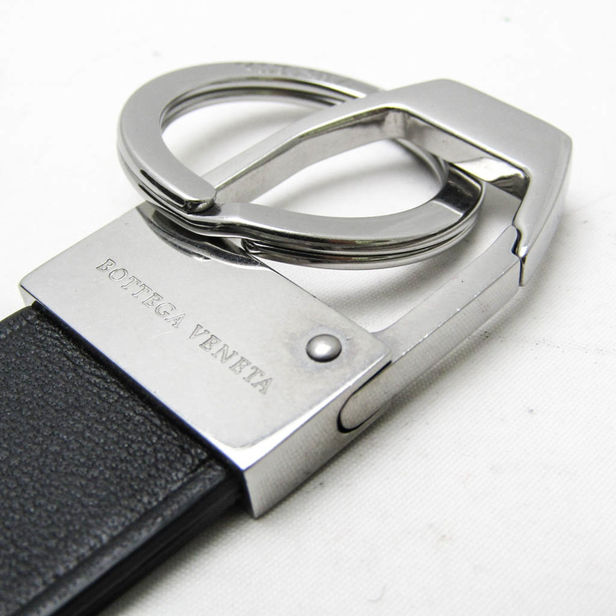 Bottega Veneta Keyring (Black,Silver)