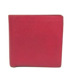 Hermes MC2 Galilei Men,Women Courchevel Leather Wallet (bi-fold) Red Color