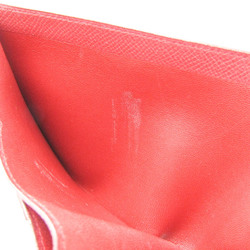 Hermes MC2 Galilei Men,Women Courchevel Leather Wallet (bi-fold) Red Color