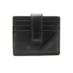 Prada Bi-fold Card Case Leather Card Case Black