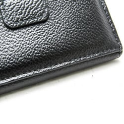 Prada Bi-fold Card Case Leather Card Case Black