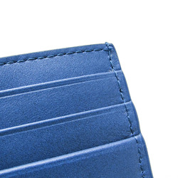 Bottega Veneta Intrecciato Leather Card Case Blue