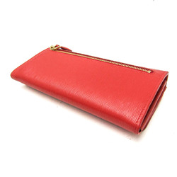 Prada 1MH132 Women's Leather Long Wallet (bi-fold) Lacca