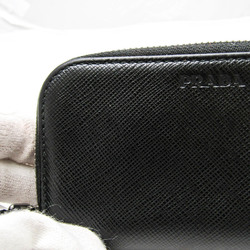 Prada Saffiano 2PG604 Women,Men Leather Key Case Black