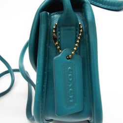 Coach 2891 Women's Leather,PVC Shoulder Bag Blue