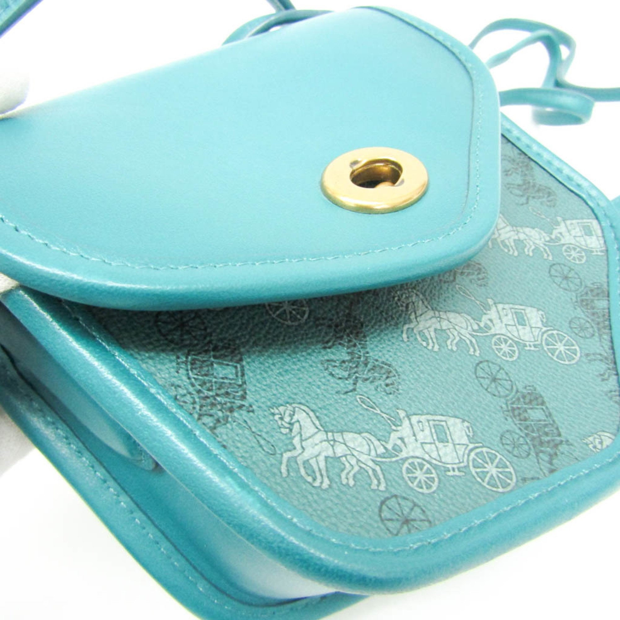 Coach 2891 Women's Leather,PVC Shoulder Bag Blue