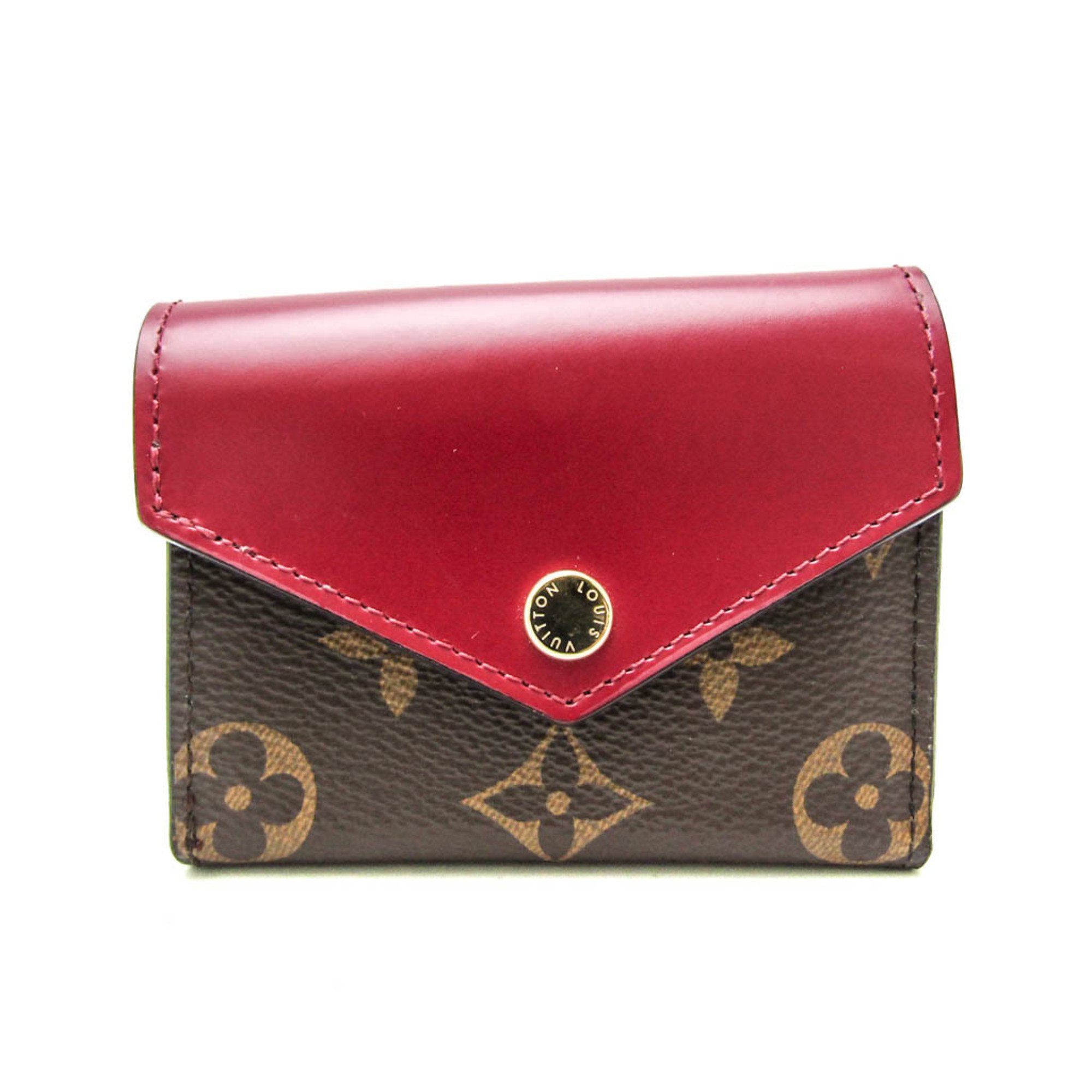 Louis Vuitton Monogram Zoe Wallet M62932 Women's Monogram Wallet (tri-fold) Fuchsia,Monogram