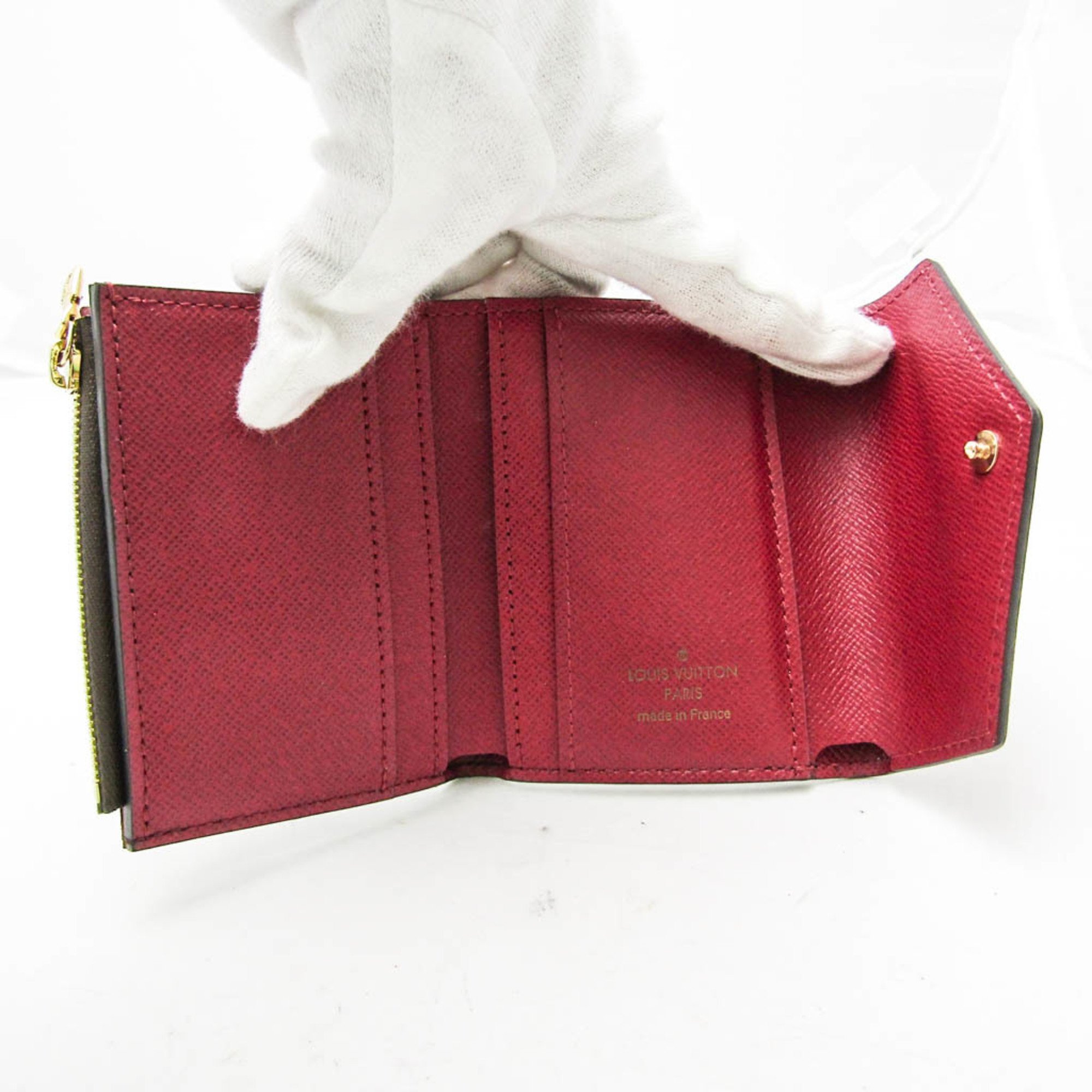 Louis Vuitton Monogram Zoe Wallet M62932 Women's Monogram Wallet (tri-fold) Fuchsia,Monogram