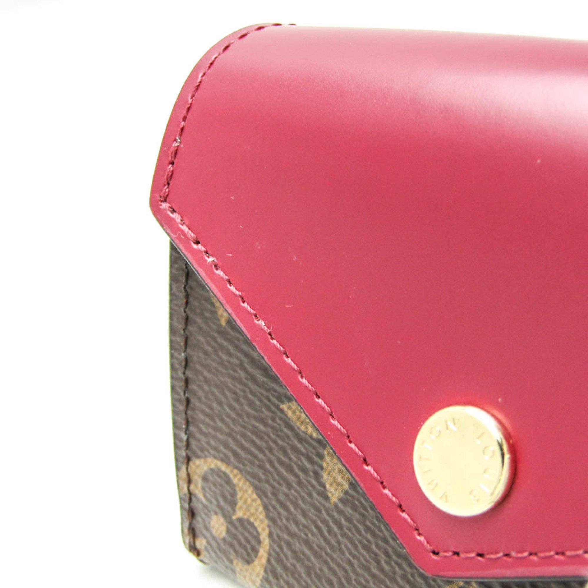 Louis Vuitton Monogram Zoe Wallet M62932 Women's Monogram Wallet (tri-fold) Fuchsia,Monogram