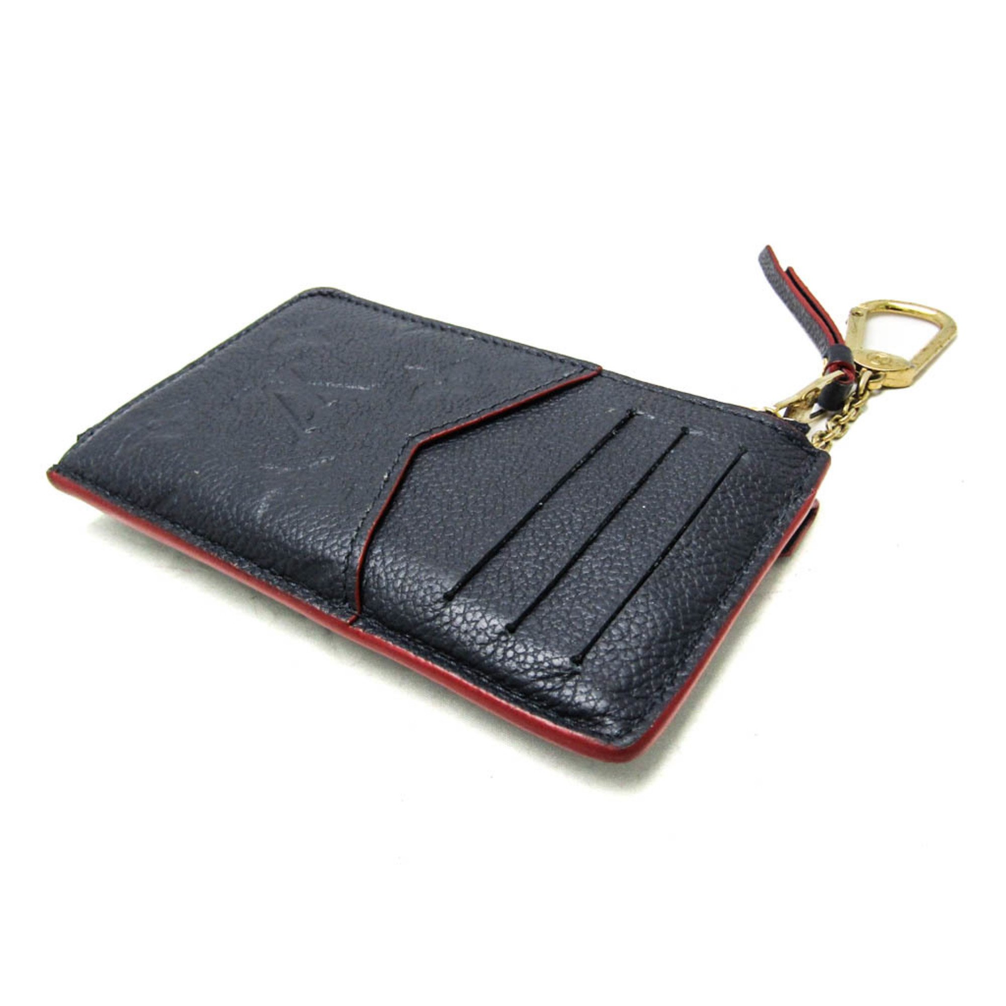 Louis Vuitton Monogram Empreinte Porto Carte Recto Verso M69420 Men,Women Monogram Empreinte Coin Purse/coin Case Marine Rouge