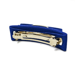 Salvatore Ferragamo Vara 34‐2019 Cotton,Metal Women's Barrette Blue,Gold