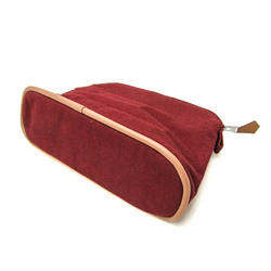 Hermes Bolide Mini 20 Men,Women Cotton Pouch Brown,Red Brown