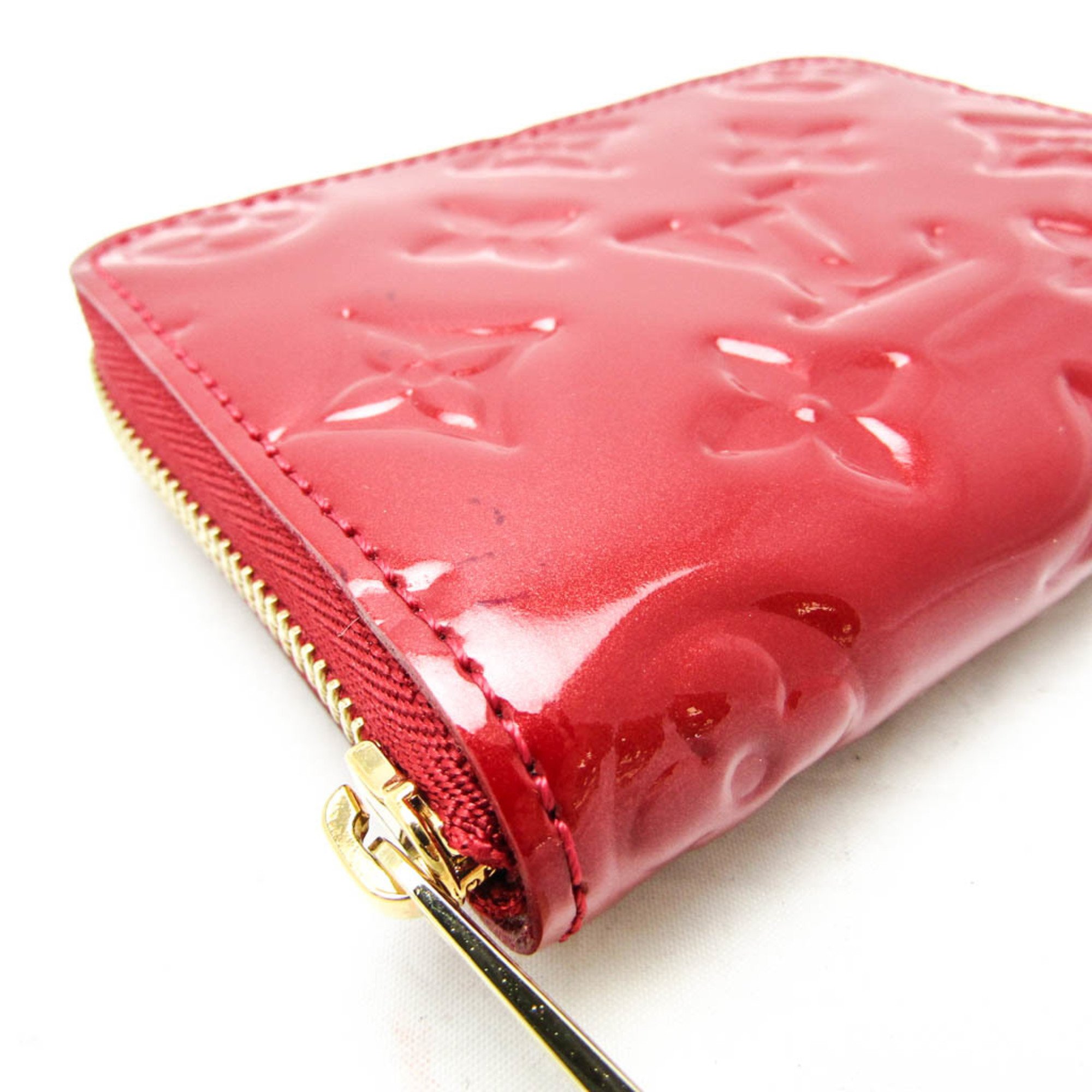 Louis Vuitton Monogram Vernis Zippy Coin Purse M93608 Women's Monogram Vernis Coin Purse/coin Case Pomme D'amour