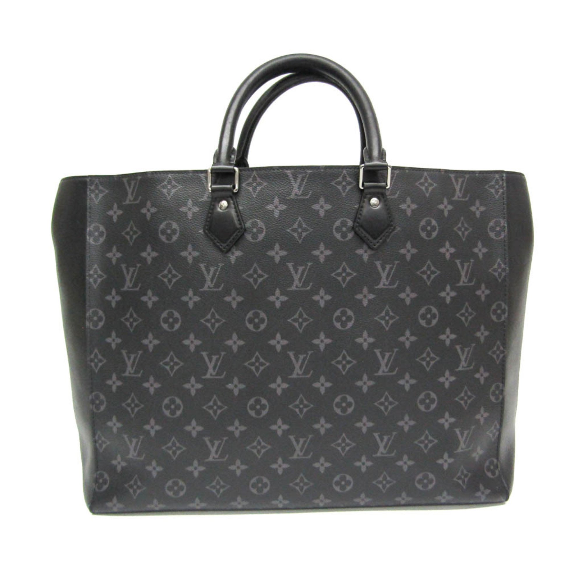 Louis Vuitton Monogram Eclipse Grand Sac M44733 Men's Handbag,Tote Bag Black